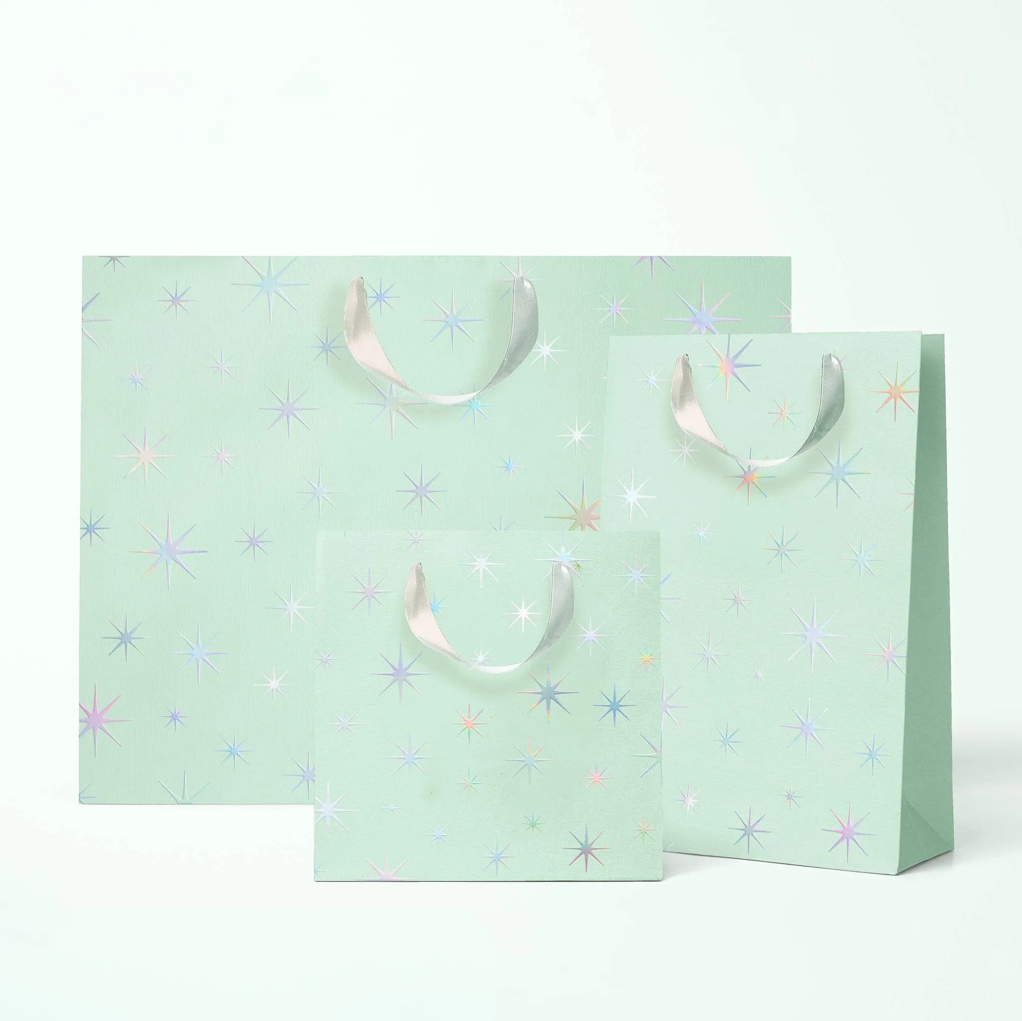 Starburst Holographic Mint Small Gift Bag