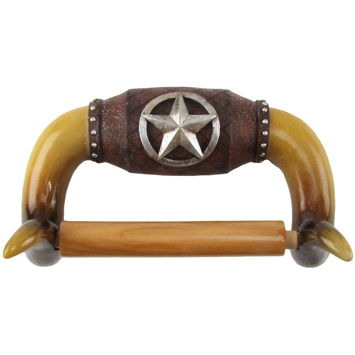 Steer Horns Wall Mount Toilet Paper Roll Holder