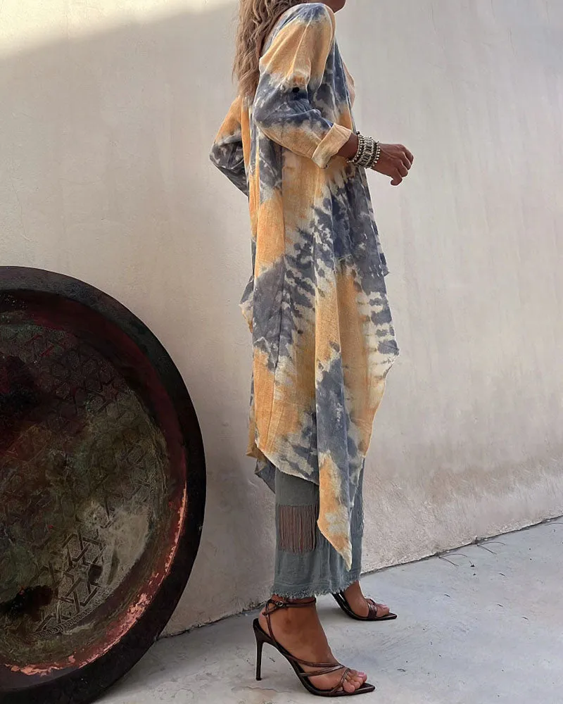 Summer casual long outer shawl