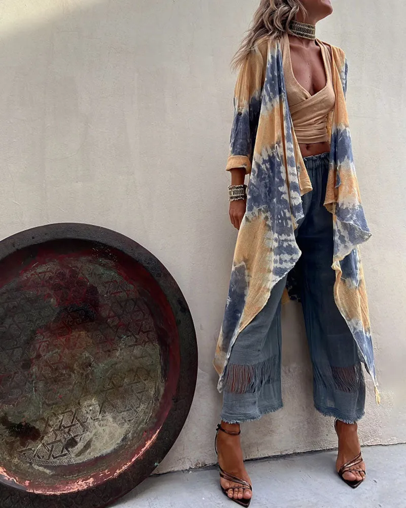 Summer casual long outer shawl