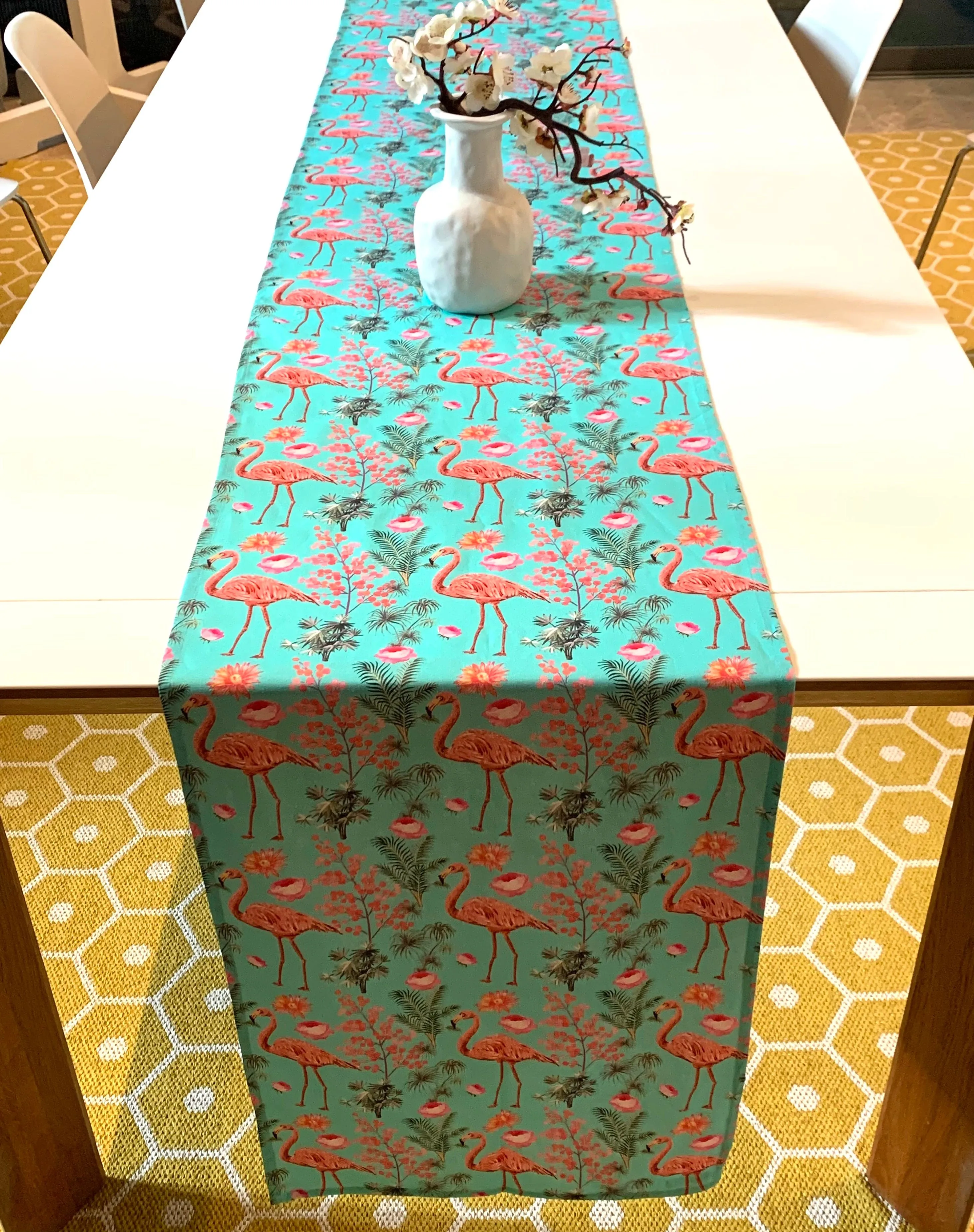 Table Linen Runner Flamingo - 42cm x 250cm