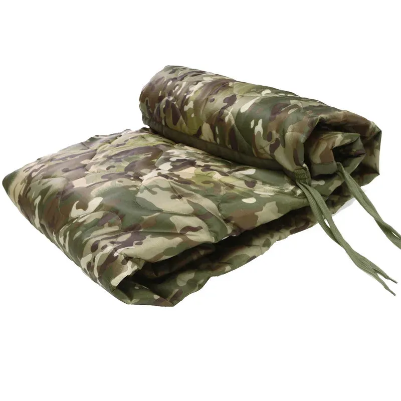 Tactical Army Poncho Liner, 82x58" Water Repellent Woobie Blanket for Camping, Hunting