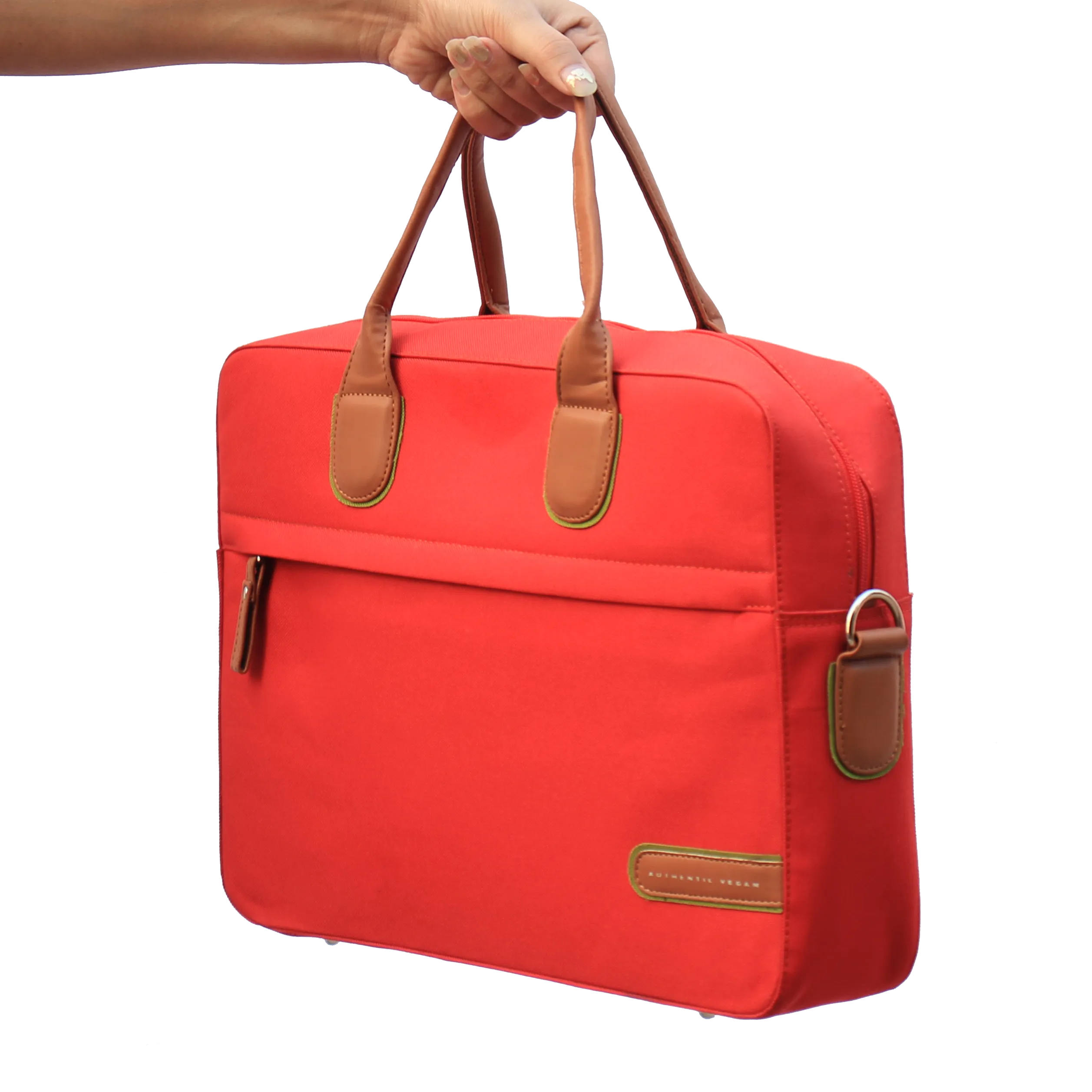 The Everyday All Purpose Laptop Bag Red - Authentic Vegan