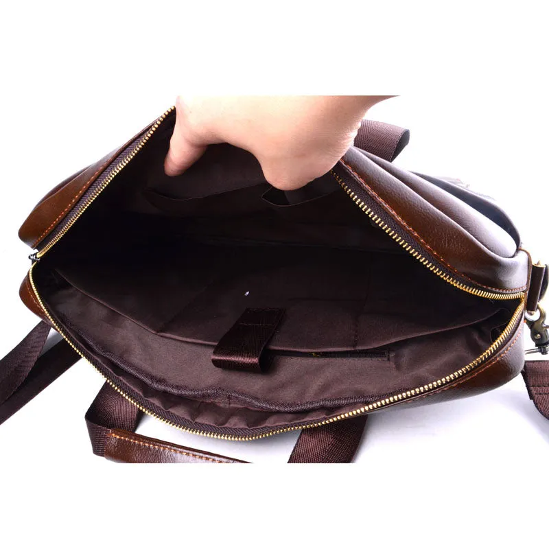 The Explorer Leather Laptop Briefcase