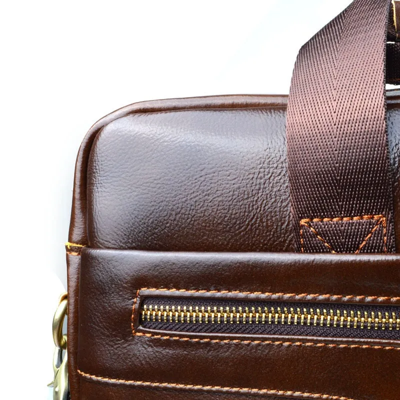 The Explorer Leather Laptop Briefcase