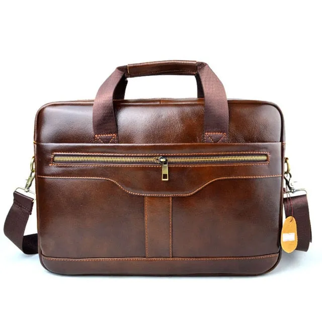 The Explorer Leather Laptop Briefcase