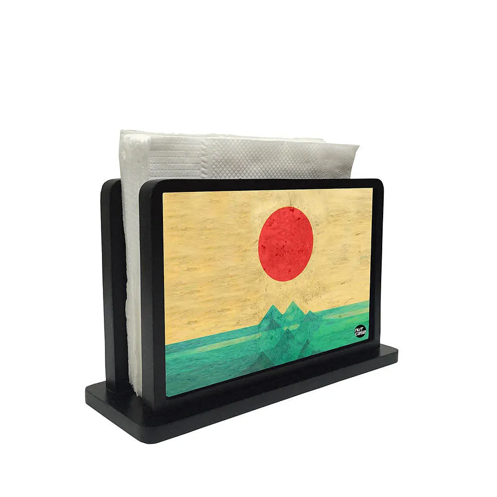 Tissue Holder Paper Napkin Stand - Sun Red