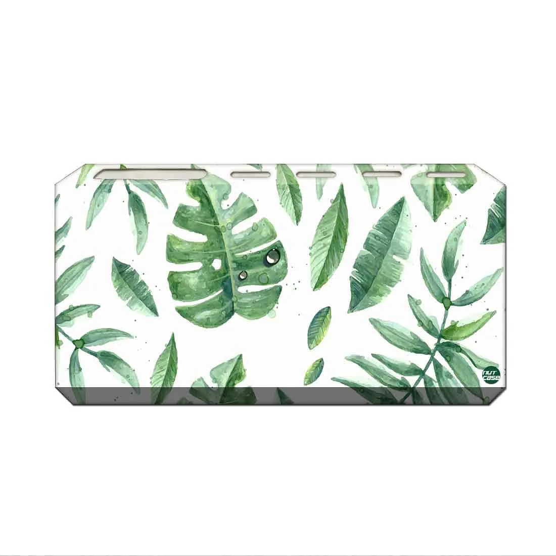 Toothbrush Holder Wall Mounted -  Tropical Leaves