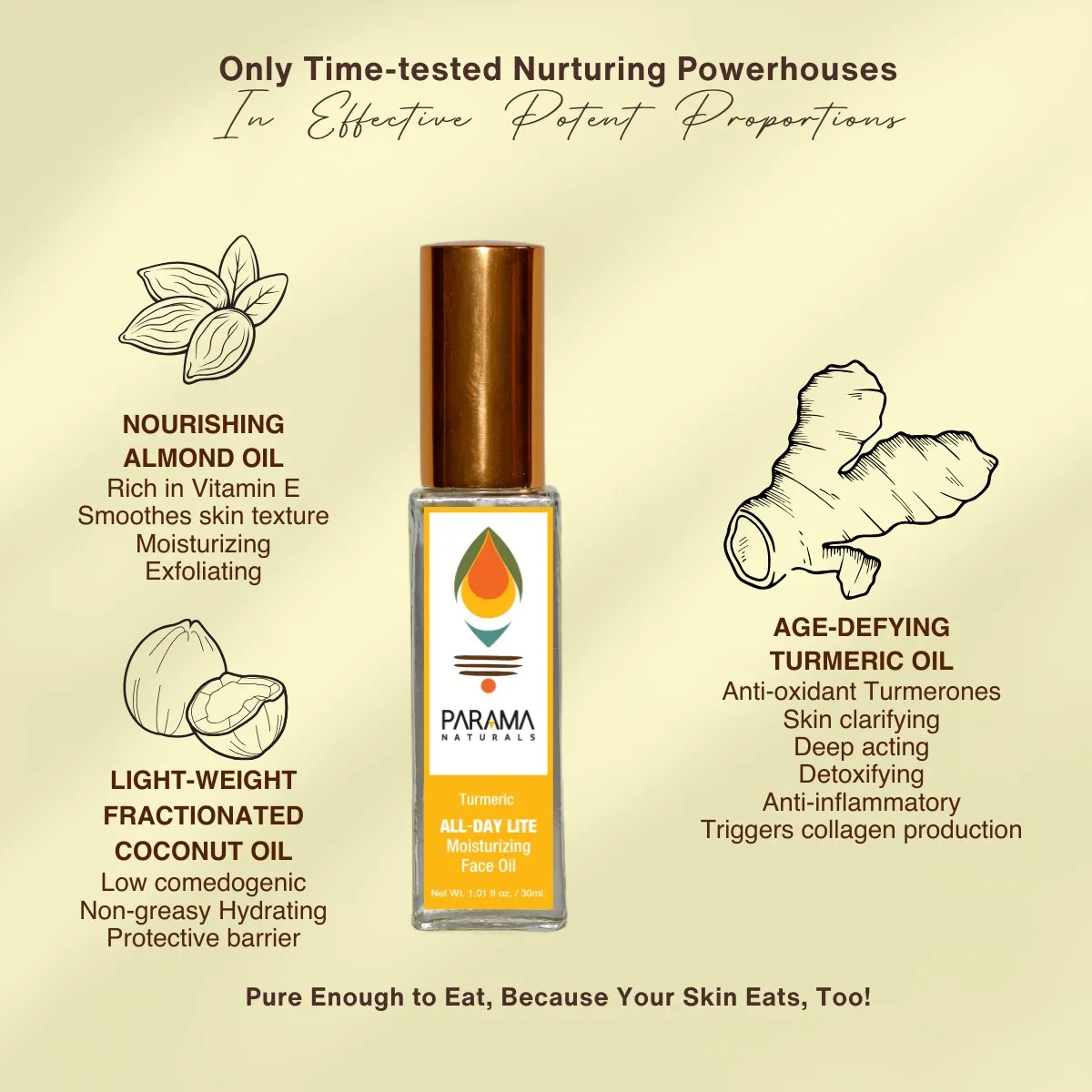 Turmeric All-Day Lite Moisturizing Face Oil for Radiant Glow