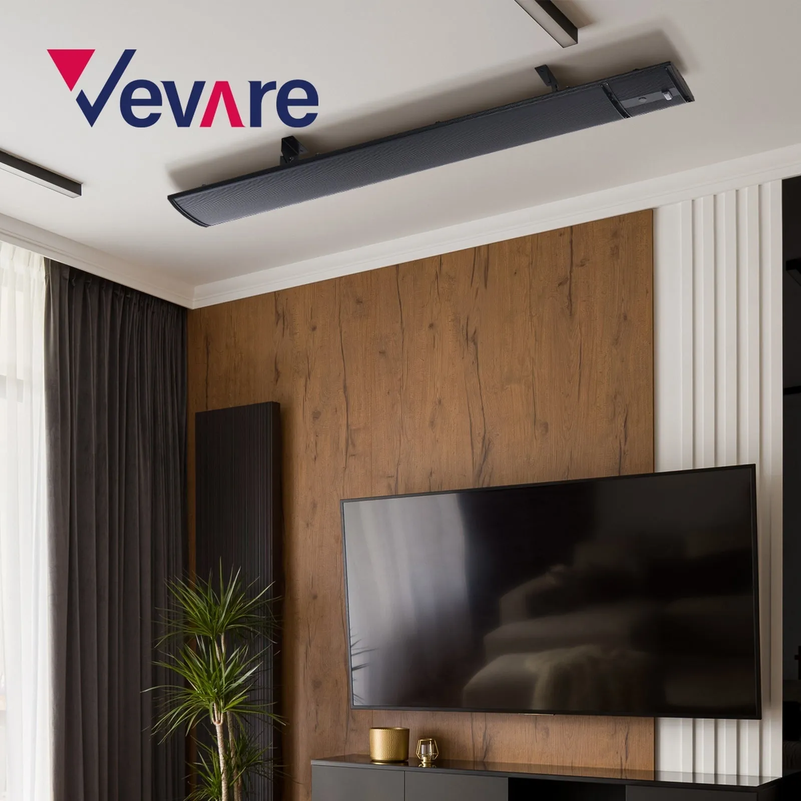 Vevare Outdoor Electric Strip Heater Radiant Infrared Panel 2pcs 2400W