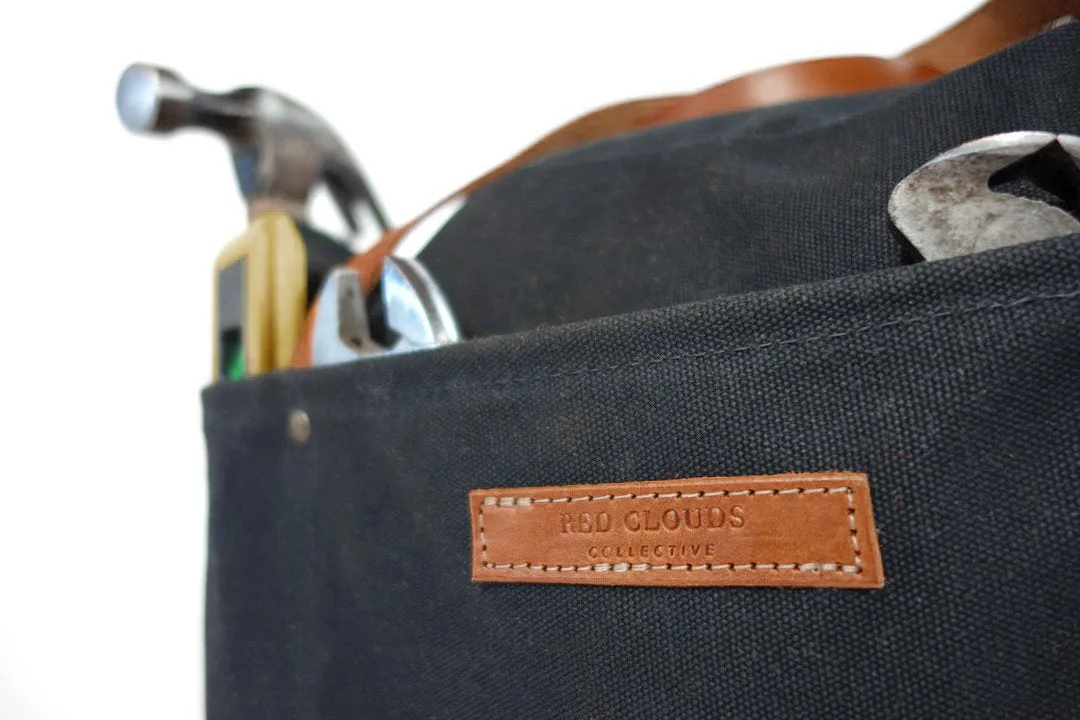 Waxed Canvas Duffle Bag - Black