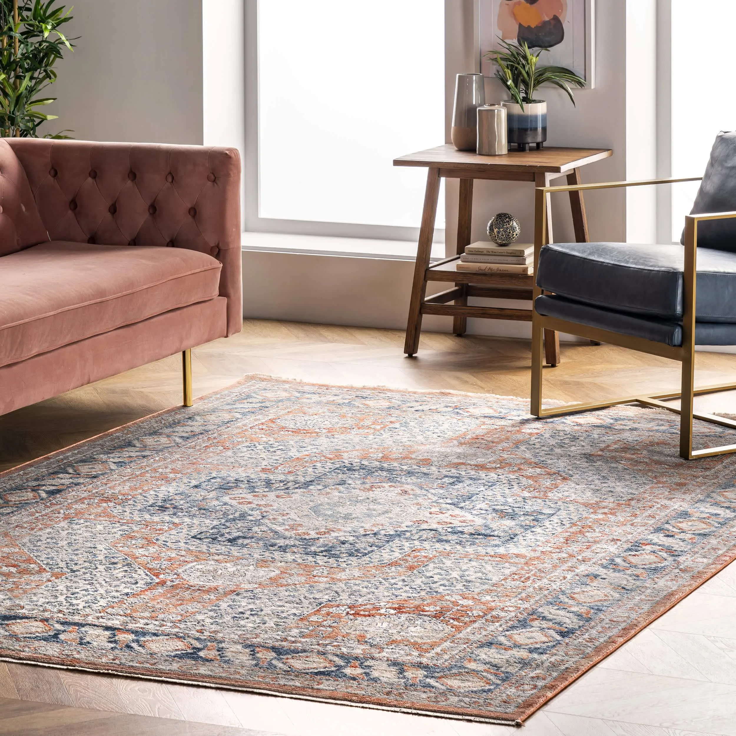 Westlyn Faded Medallion Area Rug