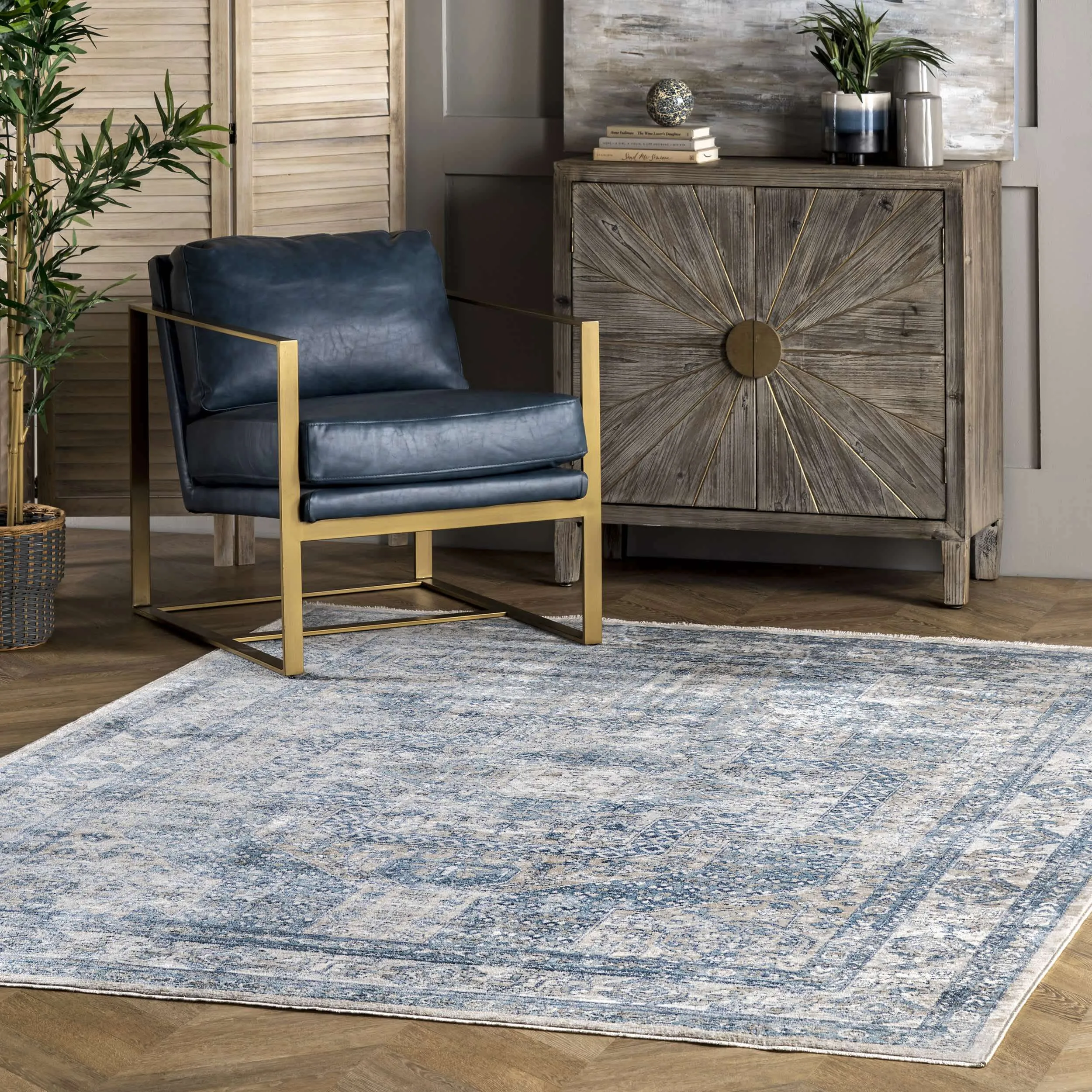 Westlyn Faded Medallion Area Rug