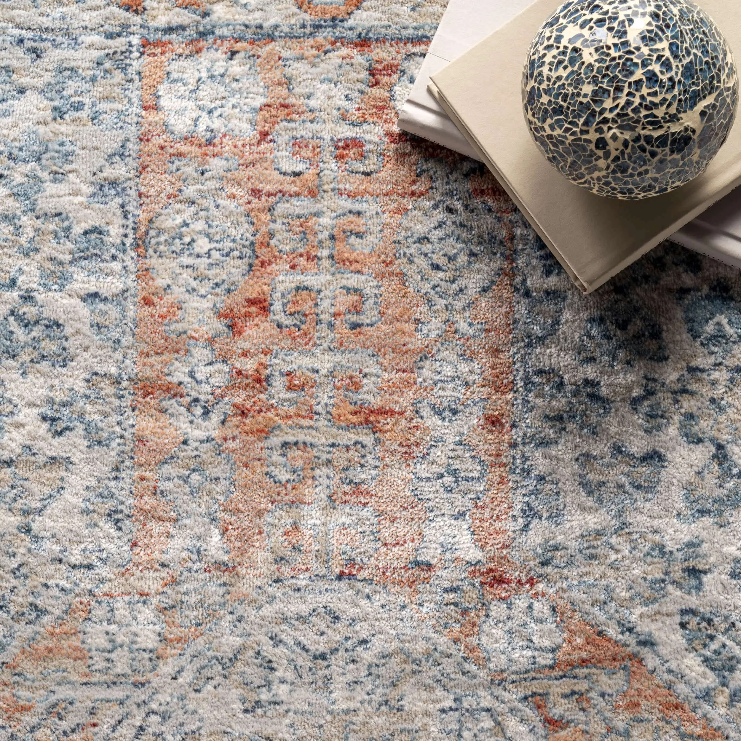 Westlyn Faded Medallion Area Rug