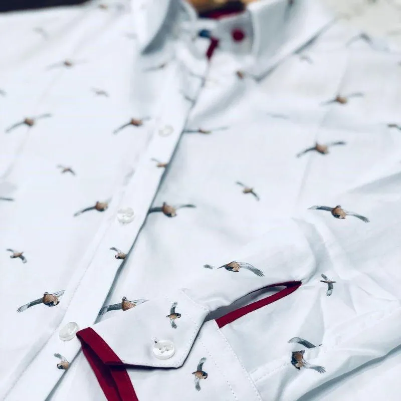 William Powell Ladies Partridge Shirt - White