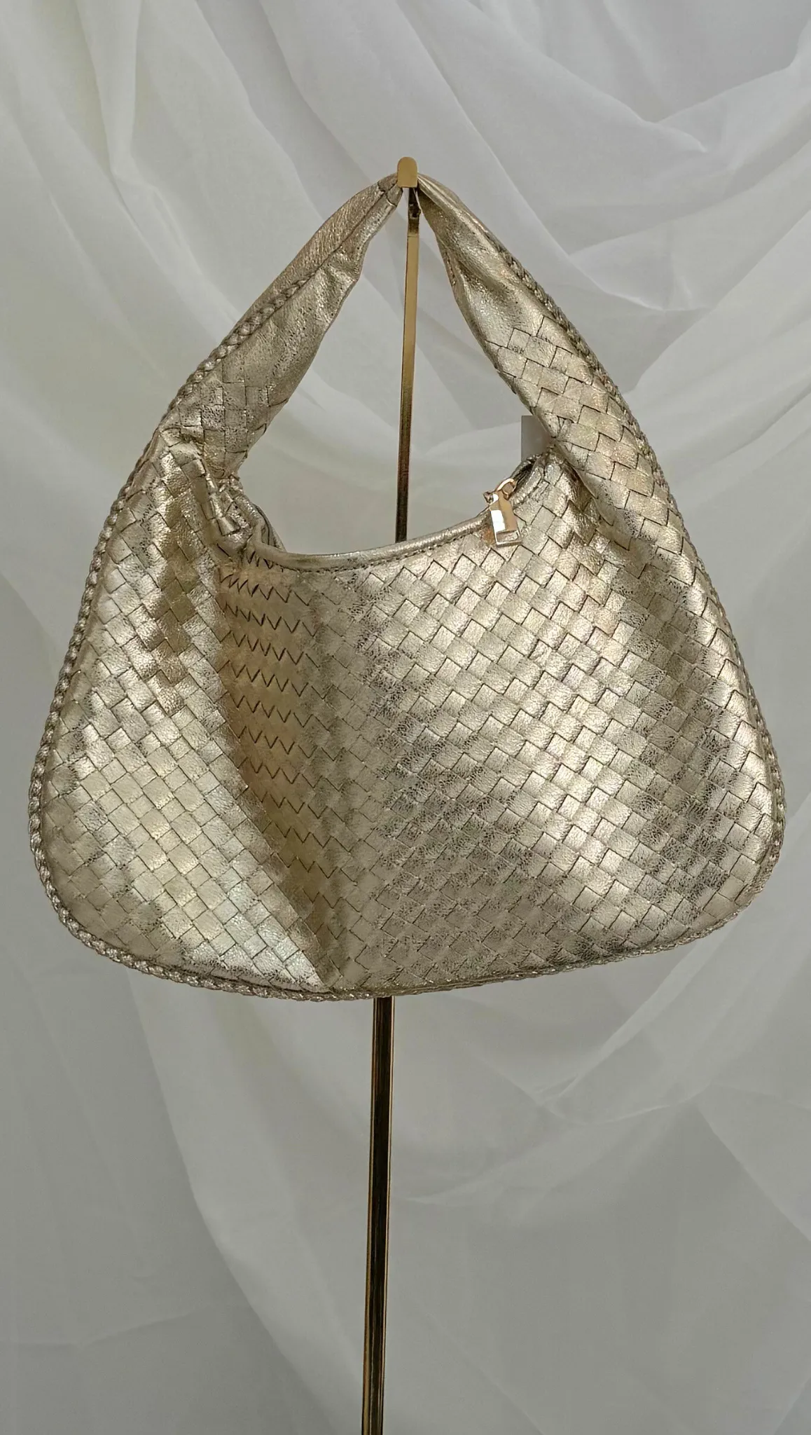 Woven Mini Bag - Gold